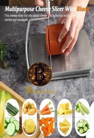 Cortador de queso de acero inoxidable con cuchillas,